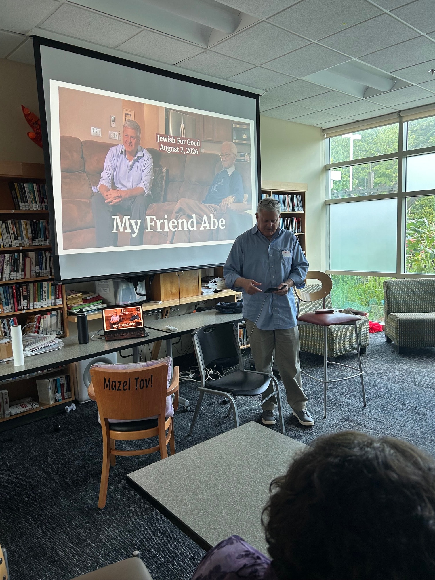 Steve Goldberg Presenting My Friend Abe — Speaker-Teacher Workshop at Levin JCC, August 2, 2026