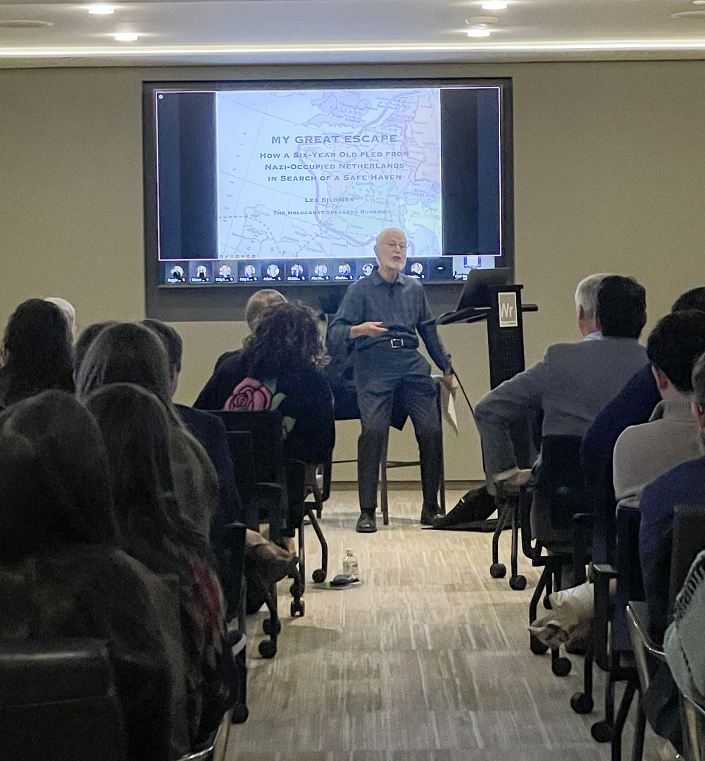 Lex Silbiger speaking at the Wyrick Robbins Law firm, January 2026