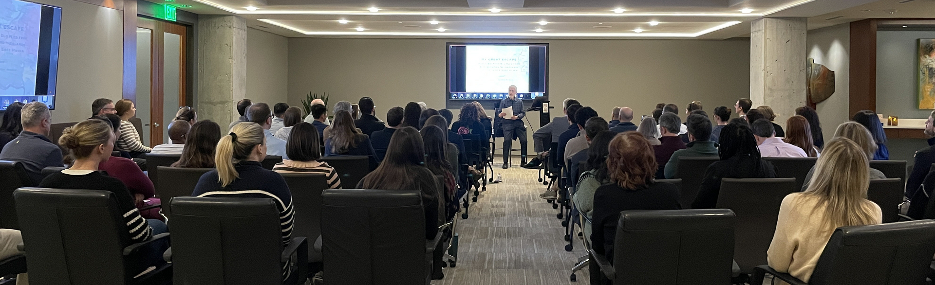 Lex Silbiger speaking at the Wyrick Robbins Law firm, January 2026
